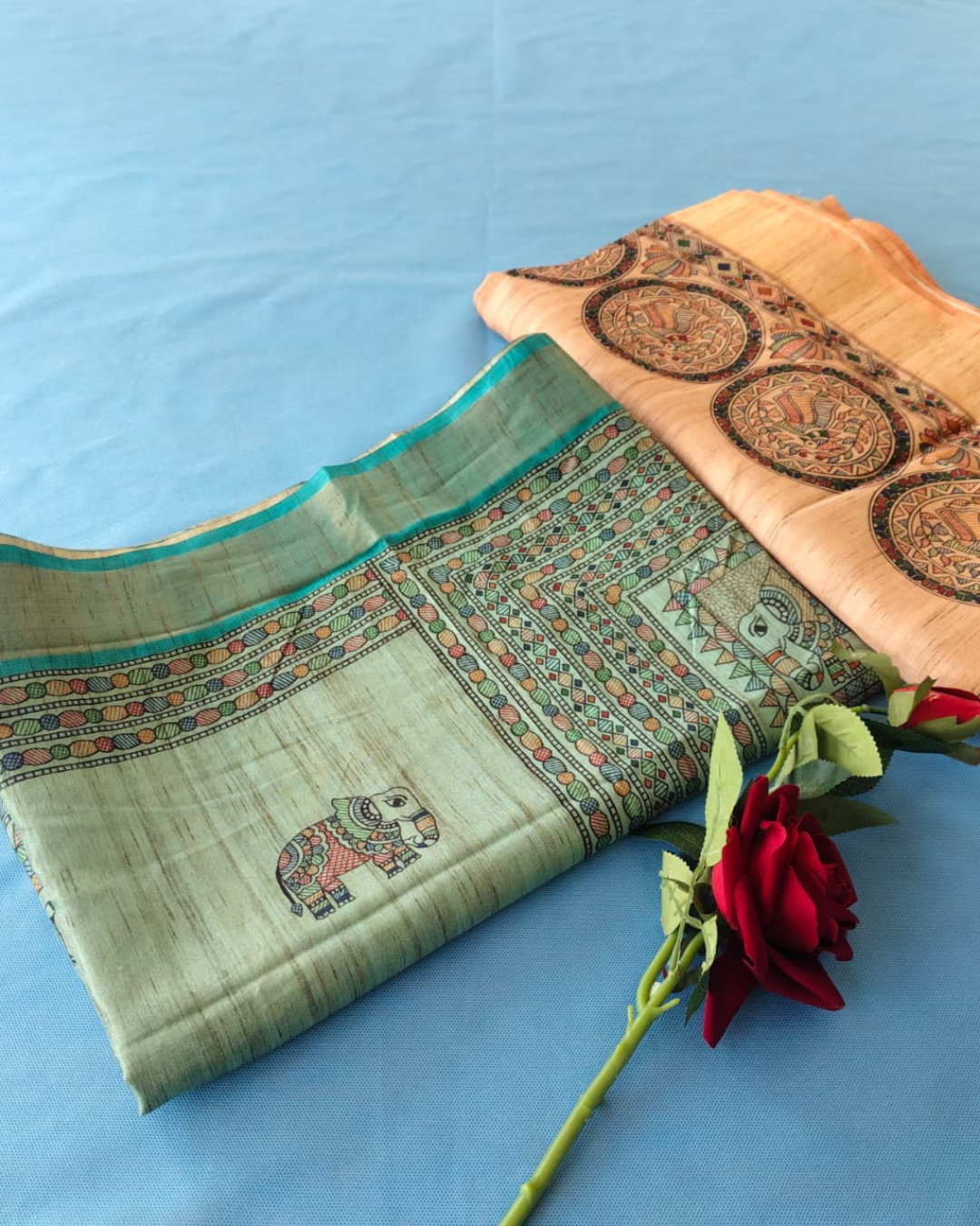 Madhubani Printed Cotton Saree