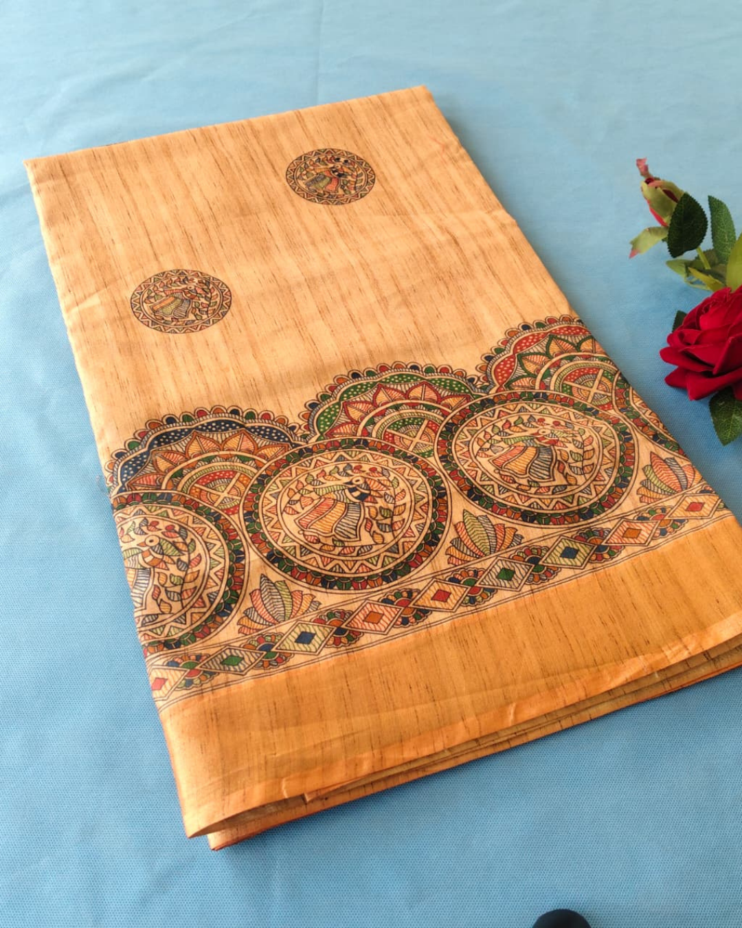 Madhubani Printed Cotton Saree