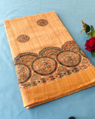 Madhubani Printed Cotton Saree