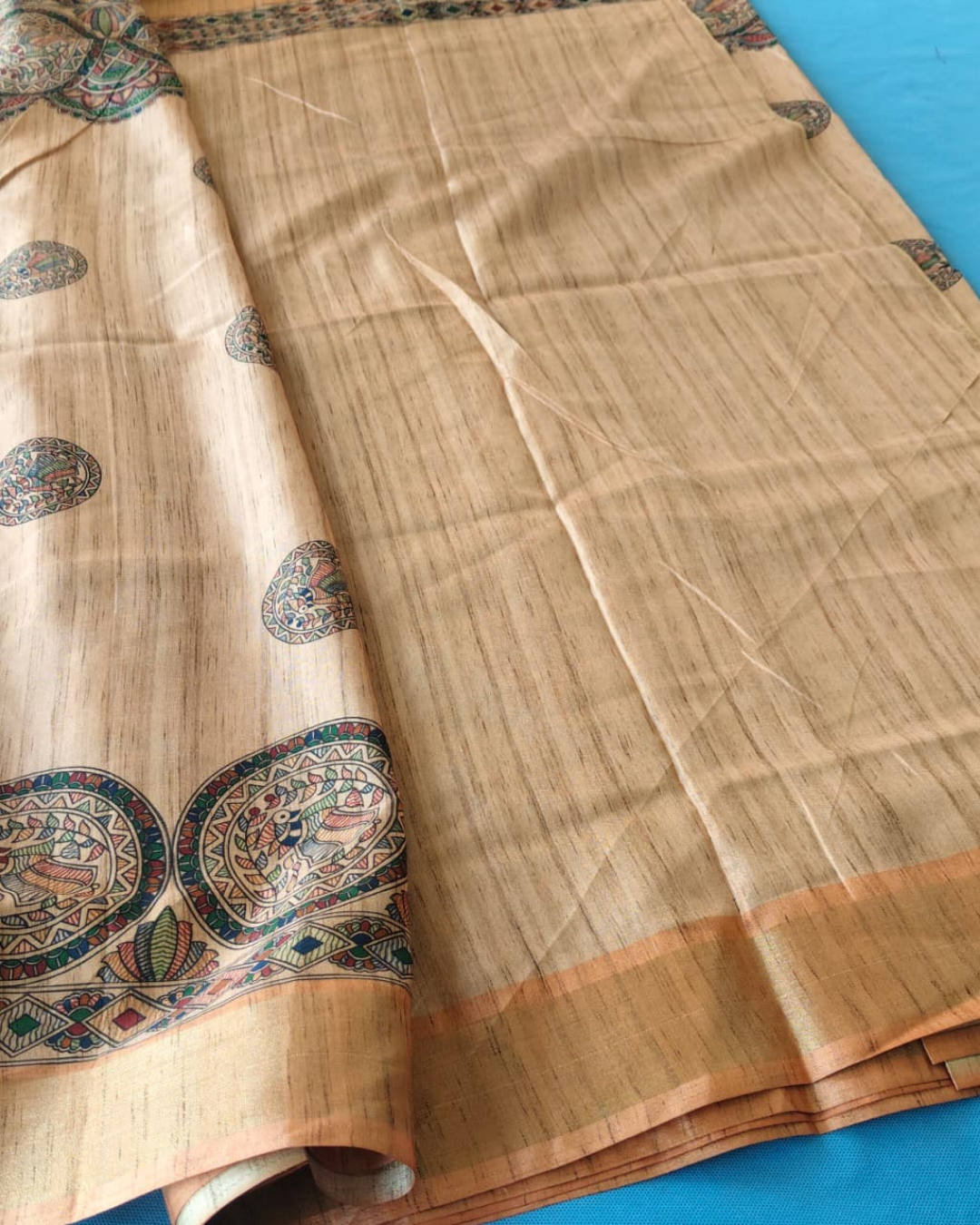 Madhubani Printed Cotton Saree