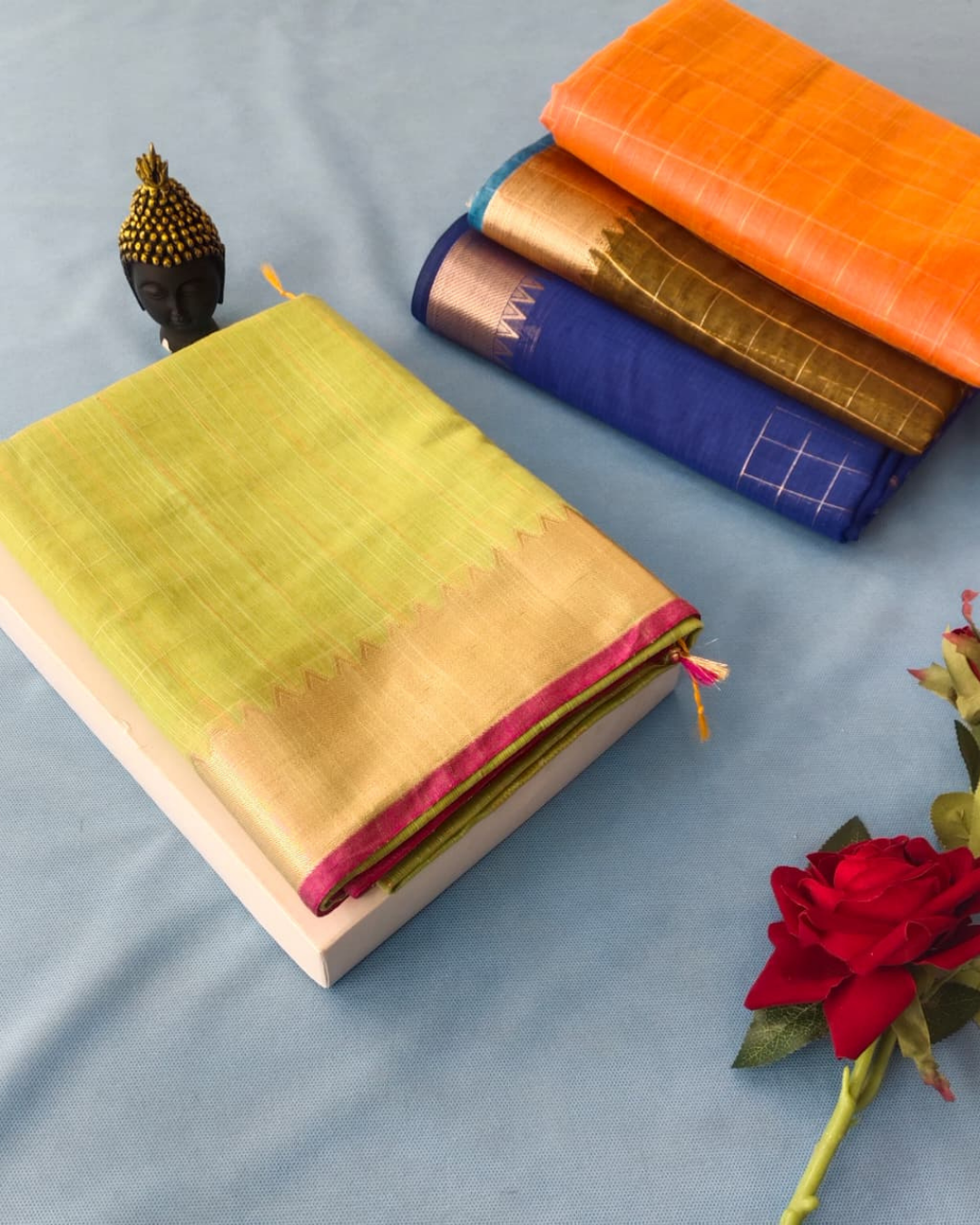 Mangalgiri Cotton Checked Saree