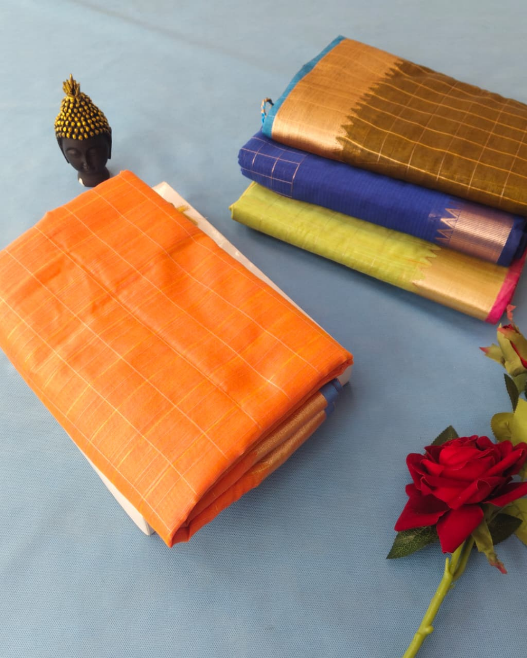 Mangalgiri Cotton Checked Saree