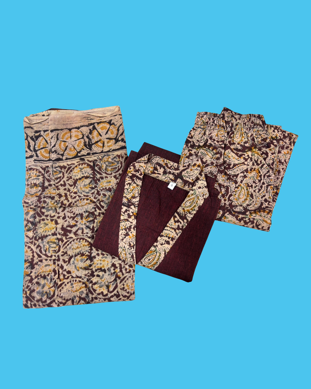 Kalmkari Kurta Set