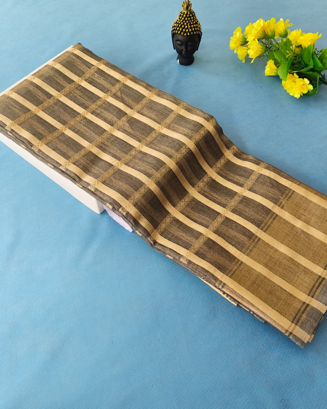 Checked Saree