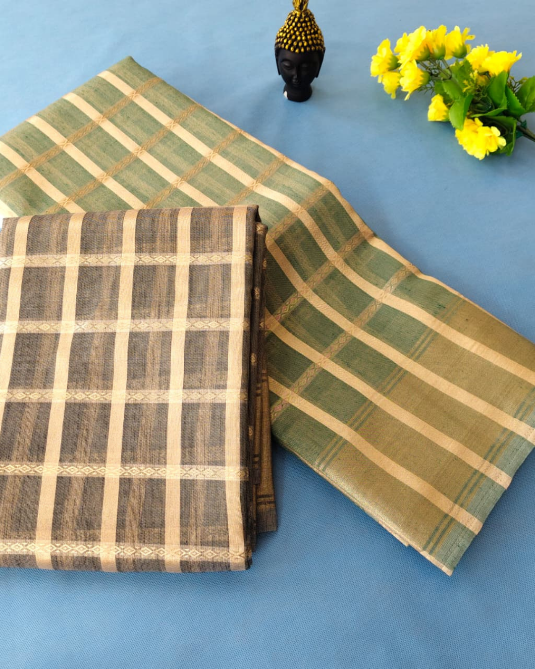 Checked Saree