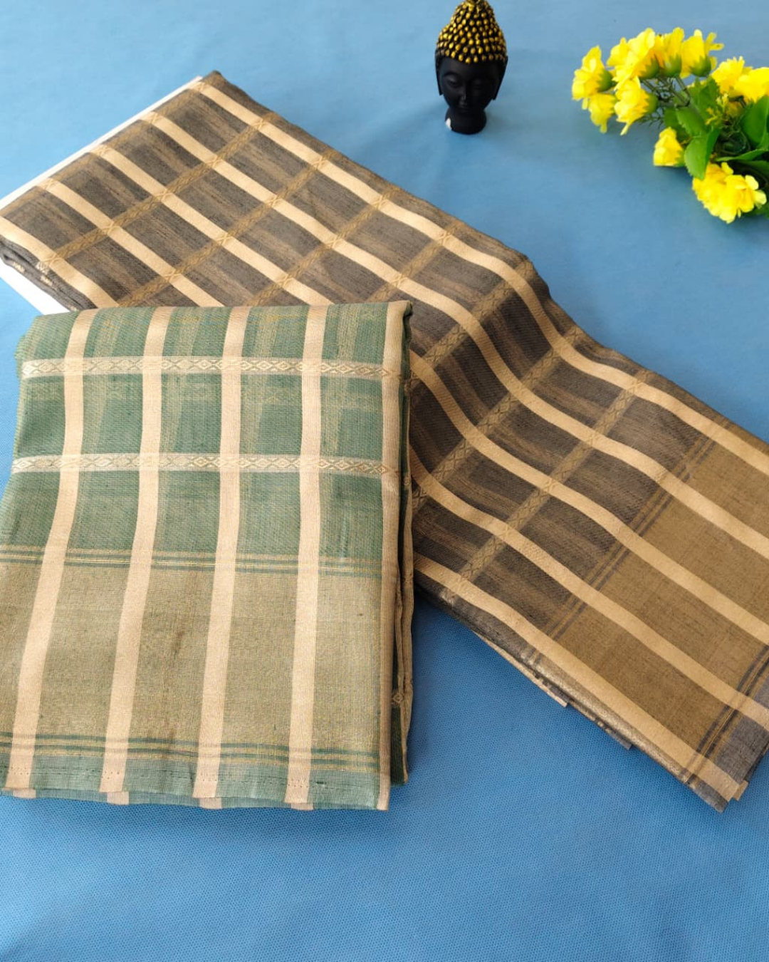 Checked Saree