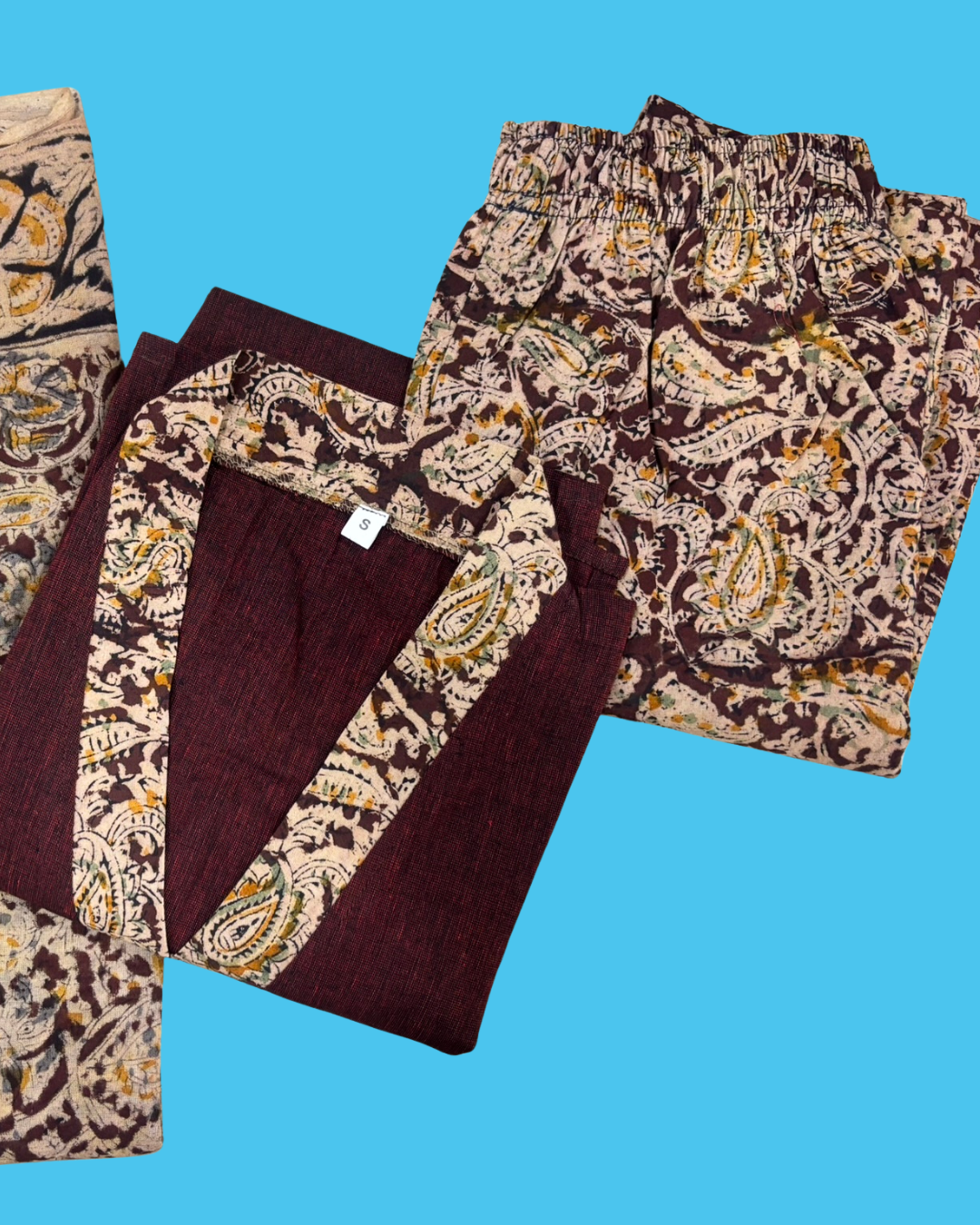 Kalmkari Kurta Set
