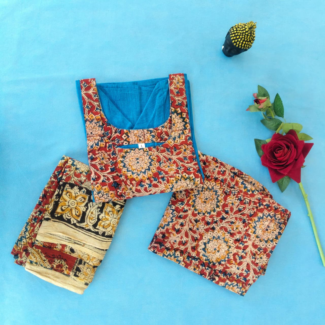 Kalmkari Kurta Set