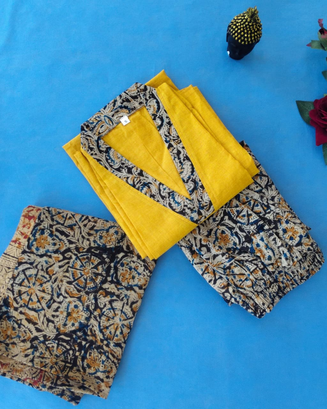 Kalmkari Kurta Set
