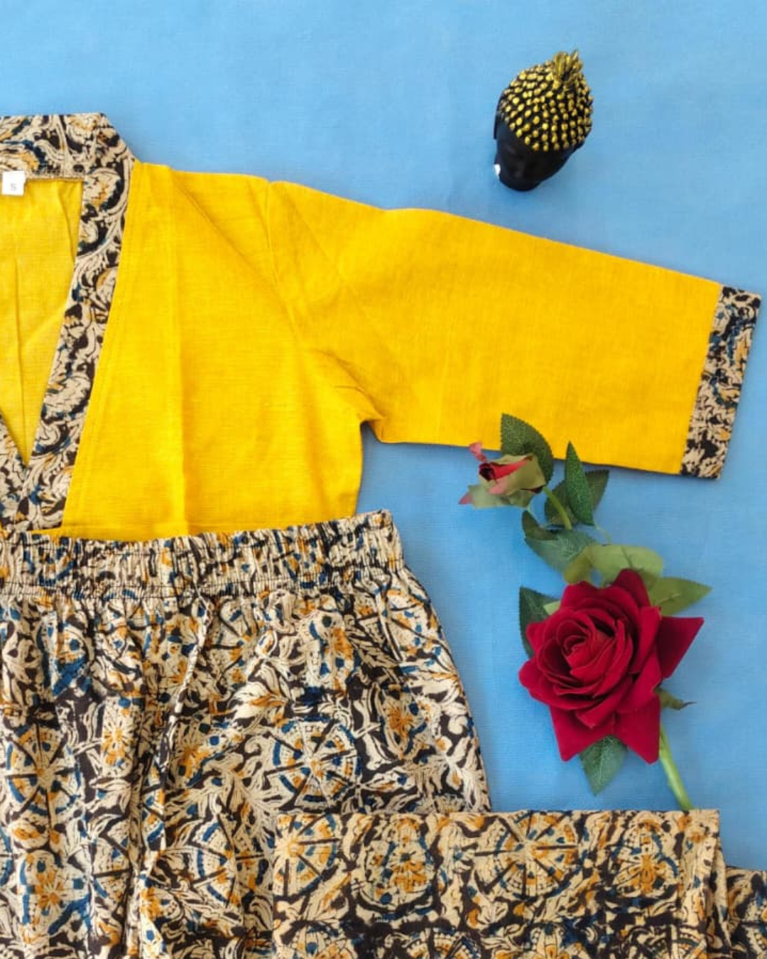 Kalmkari Kurta Set