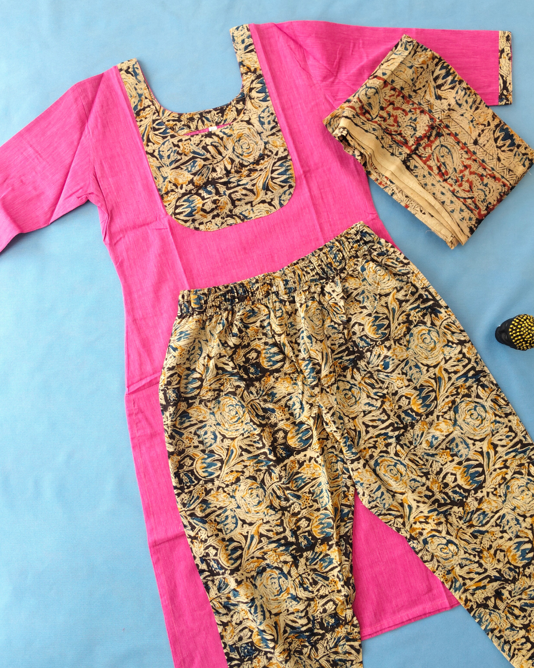 Kalmkari Kurta Set