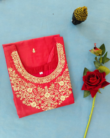 Chanderi Three Piece Kurta Set