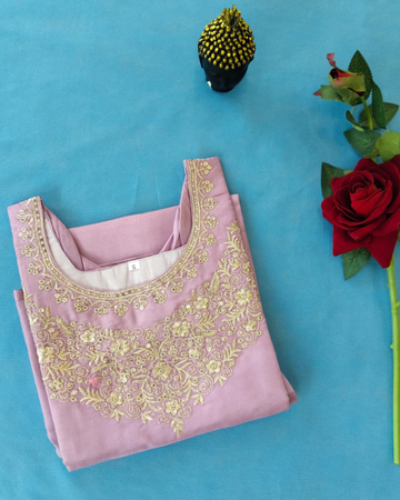 Chanderi Three Piece Kurta Set