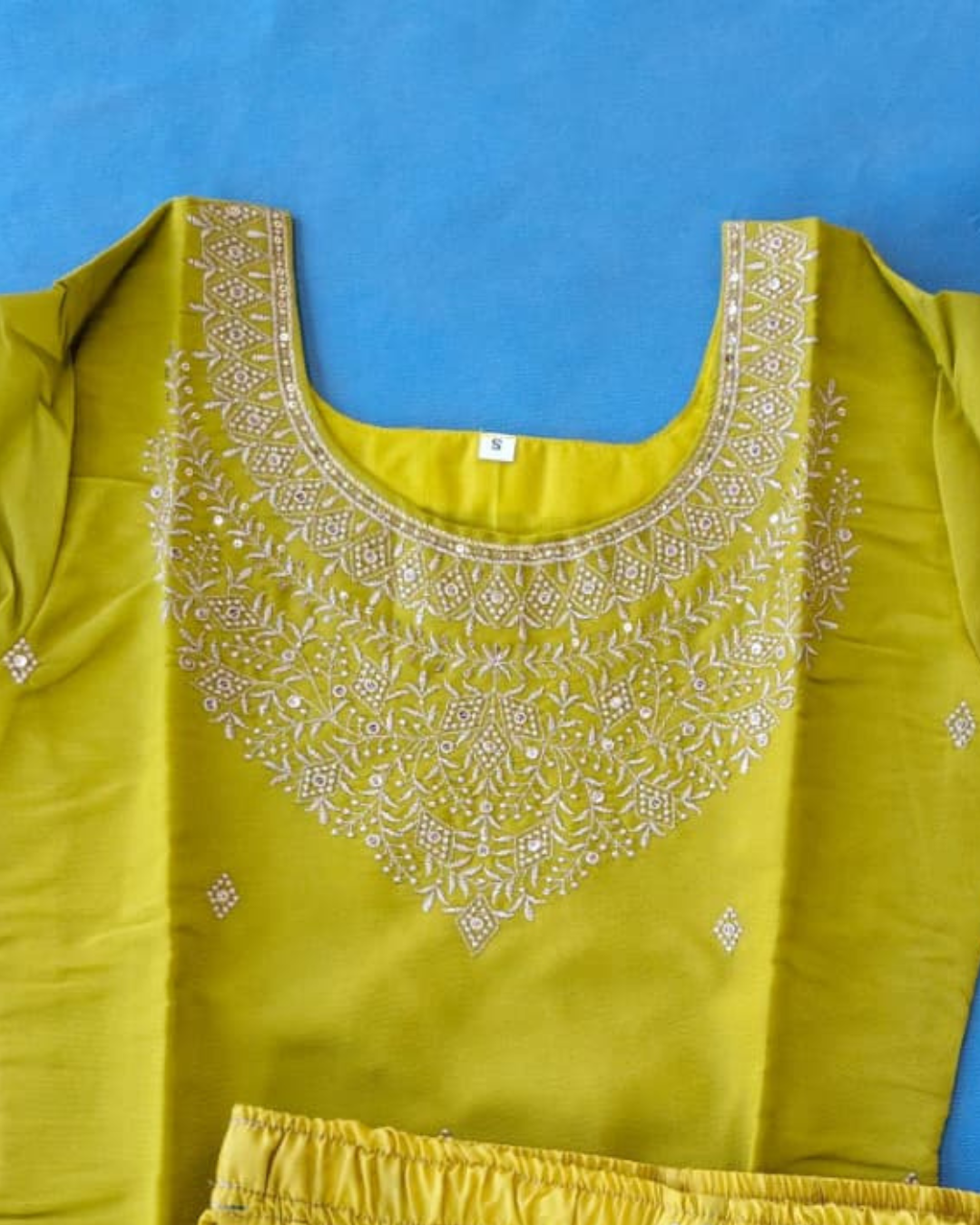 Chanderi Three Piece Kurta Set