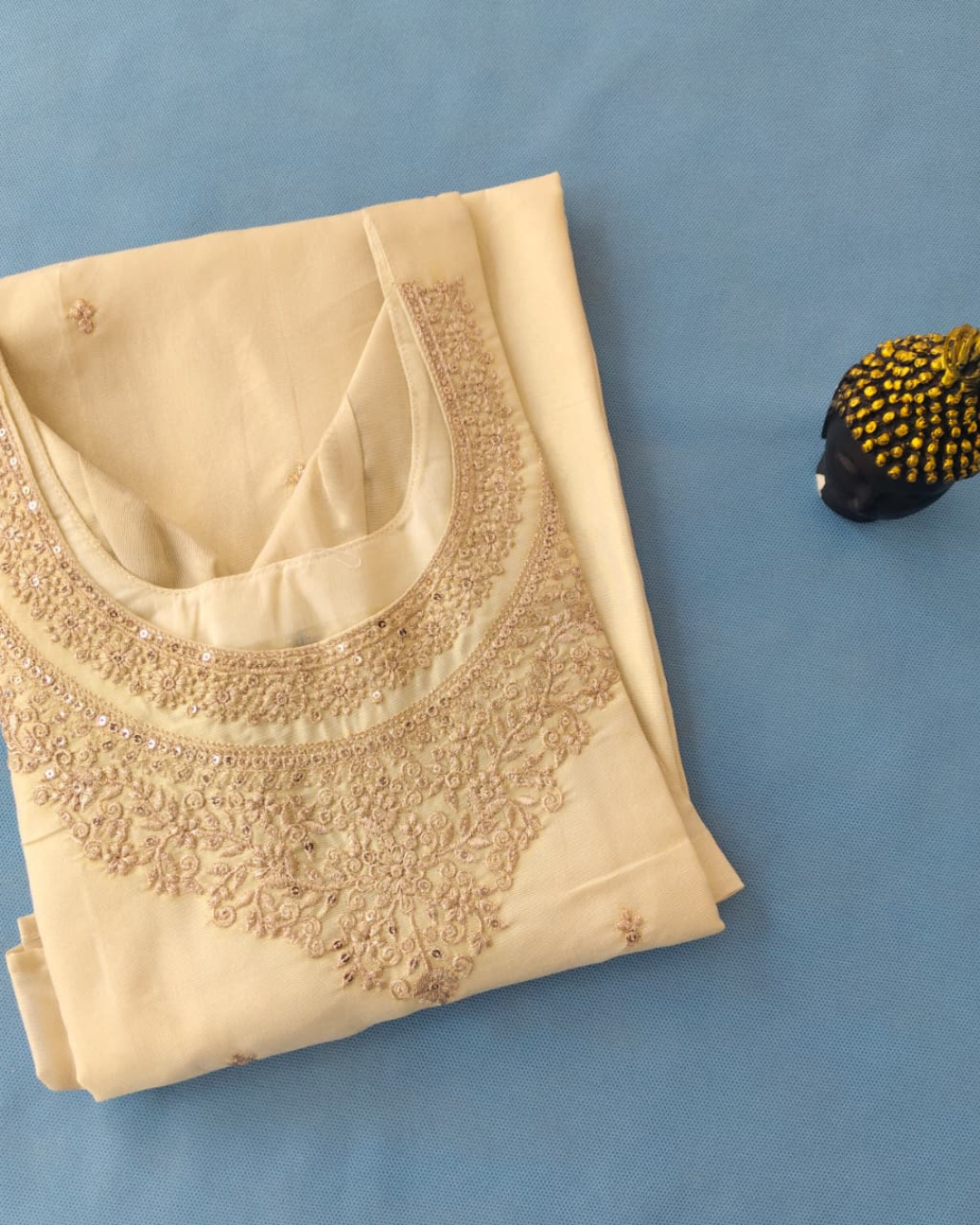 Chanderi Three Piece Kurta Set