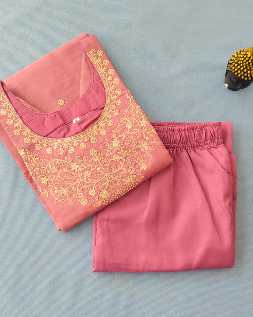 Chanderi Three Piece Kurta Set